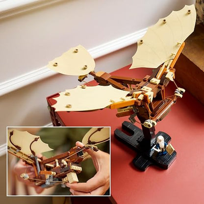 LEGO® Icons Máquina Voladora de Leonardo da Vinci Set de construcción y decoración, Regalos para Adultos, Modelo y Proyecto para Amantes de la Historia 10363