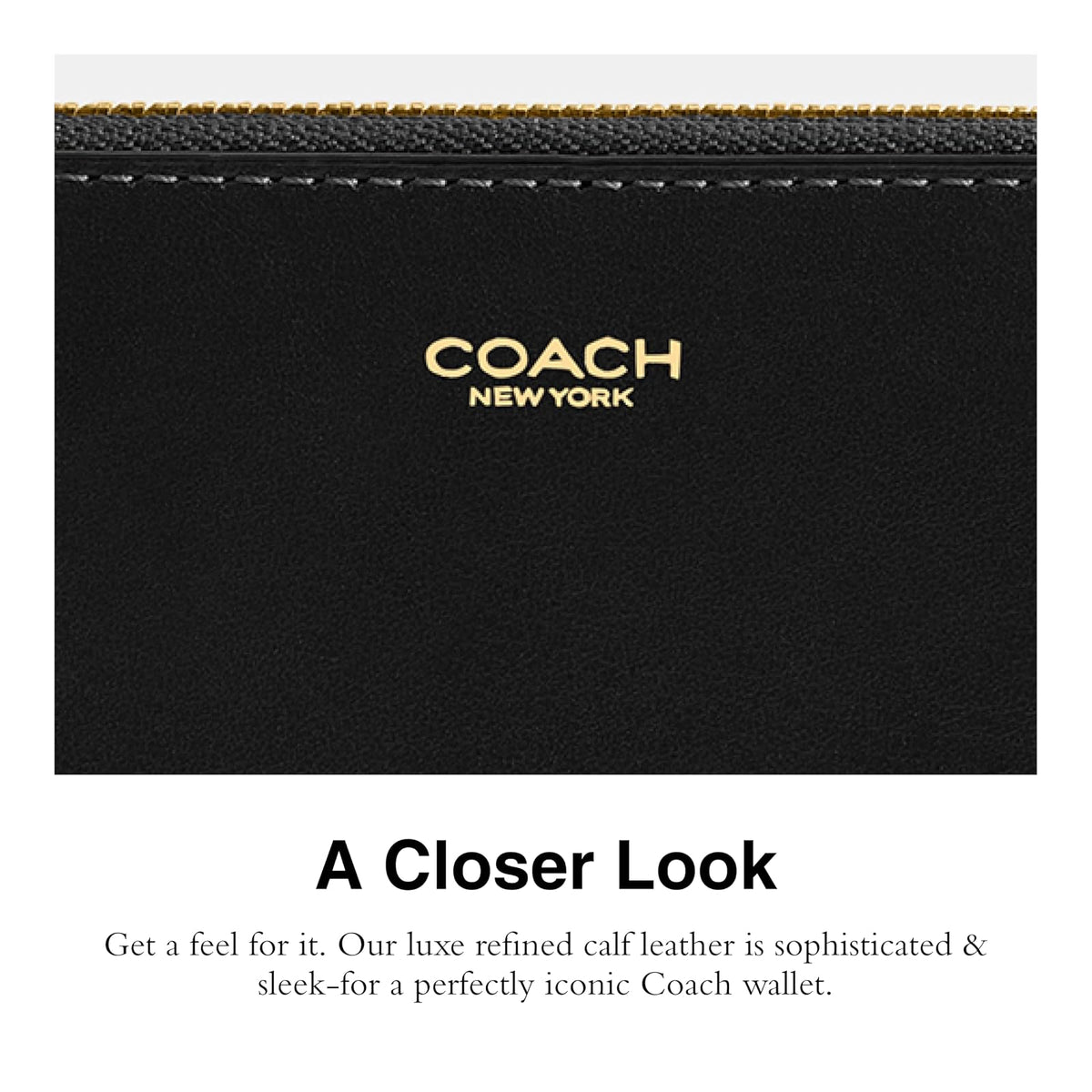 COACH New York Slim Accordion Zip Wallet Accesorio de viaje: soporte para tarjetas de sobres Mujer