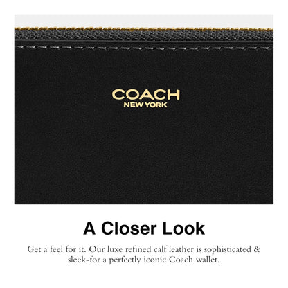 COACH New York Slim Accordion Zip Wallet Accesorio de viaje: soporte para tarjetas de sobres Mujer