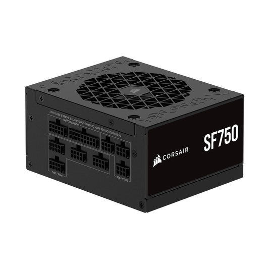 Corsair SF750 (2024) Fuente de Alimentación ATX Totalmente Modular de Bajo Ruido 80 Plus Platinum – Compatible con ATX 3.1 – Preparada para PCIe 5.1 - Soporte SFX a ATX Incluido – Negro