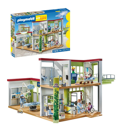 Playmobil Set de Juego Médico Hospital, Varios Escenarios - Hospital moderno