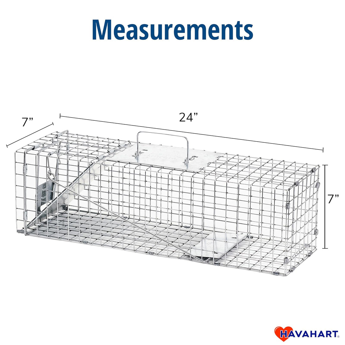 HAVAHART 1078SR - Trampa de Animales de 1 Puerta para Conejo, Mofeta, visón y Ardilla