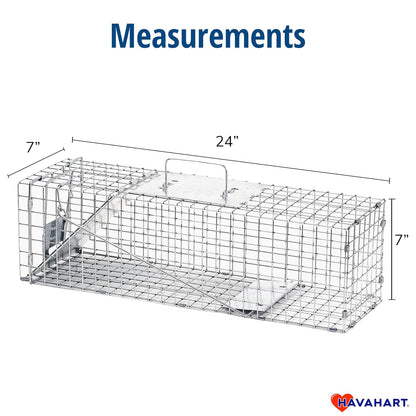 HAVAHART 1078SR - Trampa de Animales de 1 Puerta para Conejo, Mofeta, visón y Ardilla