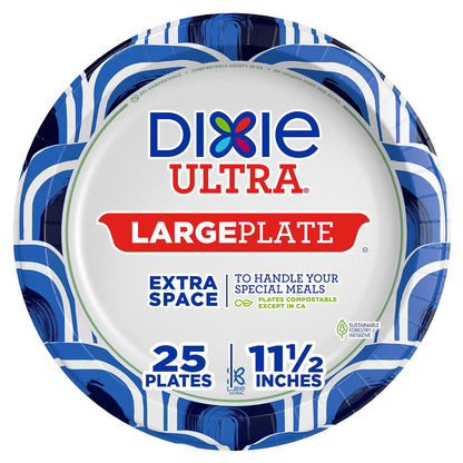 Dixie Ultra® - Placa de papel de 11 pulgadas, 25 unidades