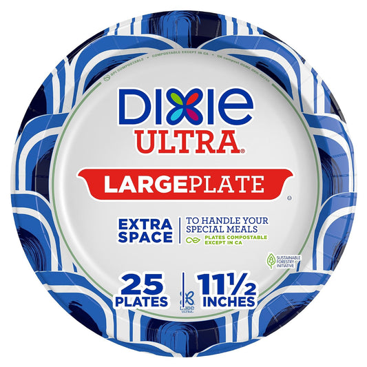 Dixie Ultra® - Placa de papel de 11 pulgadas, 25 unidades