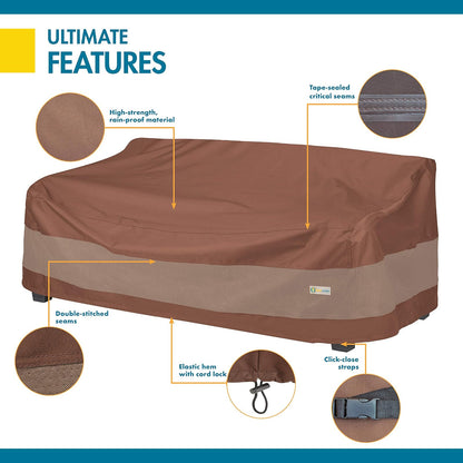Duck Covers Ultimate - Funda Impermeable para sofá de Patio de 91 Pulgadas, Fundas para Muebles de Patio