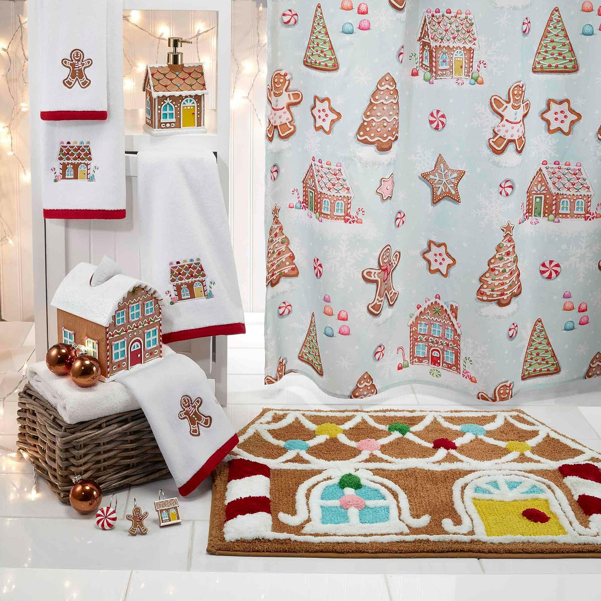 Avanti Linens - Toallas de Mano, Suaves y absorbentes, Decoraciones navideñas, Juego de 2 (colección Sweet Treat)