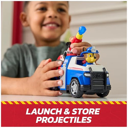 Paw Patrol Rescate de Chase - Camión de Bomberos con Figura, Lanzador de proyectiles y vehículo de Juguete, Edades a Partir de 3 años