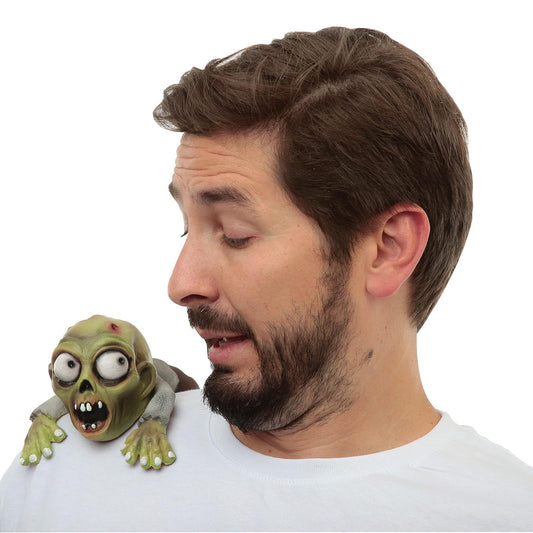 Ghoulish Productions Shoulder Buddy: Zombie, Muñeco para Hombro de Muerto Vivo, Complemento para Disfraz de Zombies Espeluznantes Ideal para Halloween y Fiesta de Disfraces