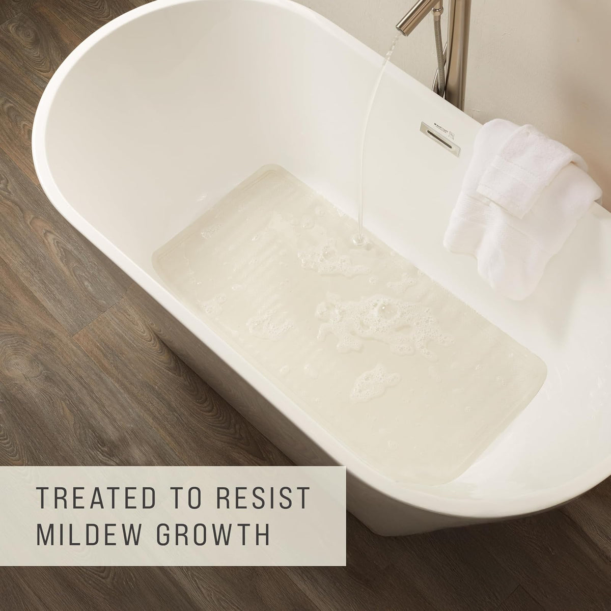 Rubbermaid Commercial Safti-grip alfombra de baño, Rectangle, Blanco, Extra Grande
