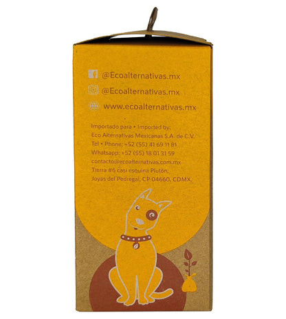 Ecoalternativas | HappyDoggy, Bolsas Certificadas Compostables para heces de Mascota, Hecho a Base de Fécula de Maíz, Viene con 240 Bolsas Biodegradables en 16 Rollitos, 22x32cm