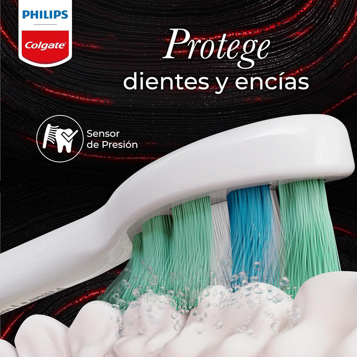 Cepillo de Dientes Eléctrico Philips Colgate SonicPro 40 2 pack | Remueve 600% Más Placa y Mejora de la Salud de las Encías, 62.000 Movimientos por Minuto, 2 Modos de Cepillado