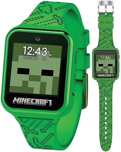 Minecraft Reloj inteligente interactivo con pantalla táctil (Modelo: MIN4045AZ)