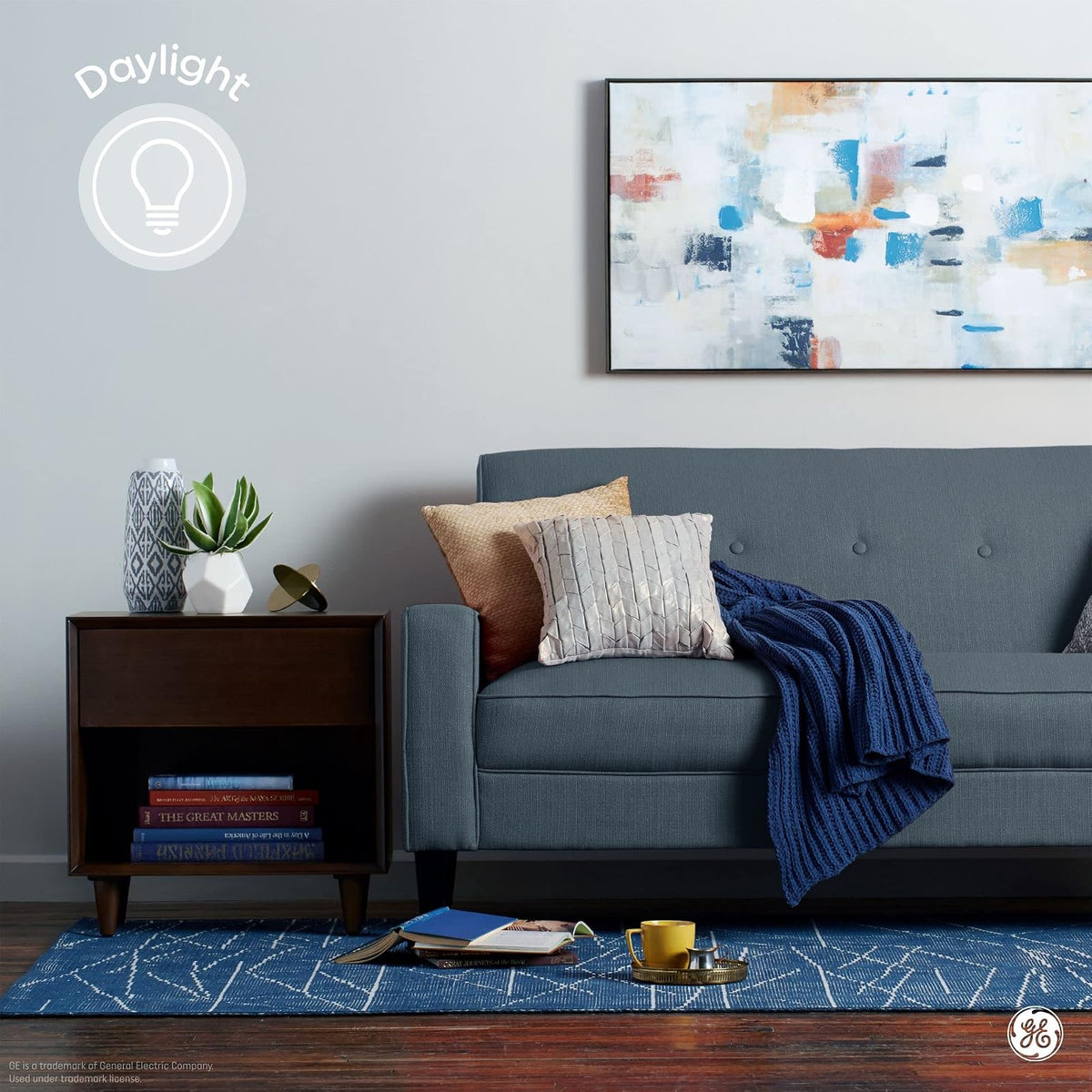 GE Basic - Bombillas LED de 40 W, luz de día, A19 (paquete de 4)