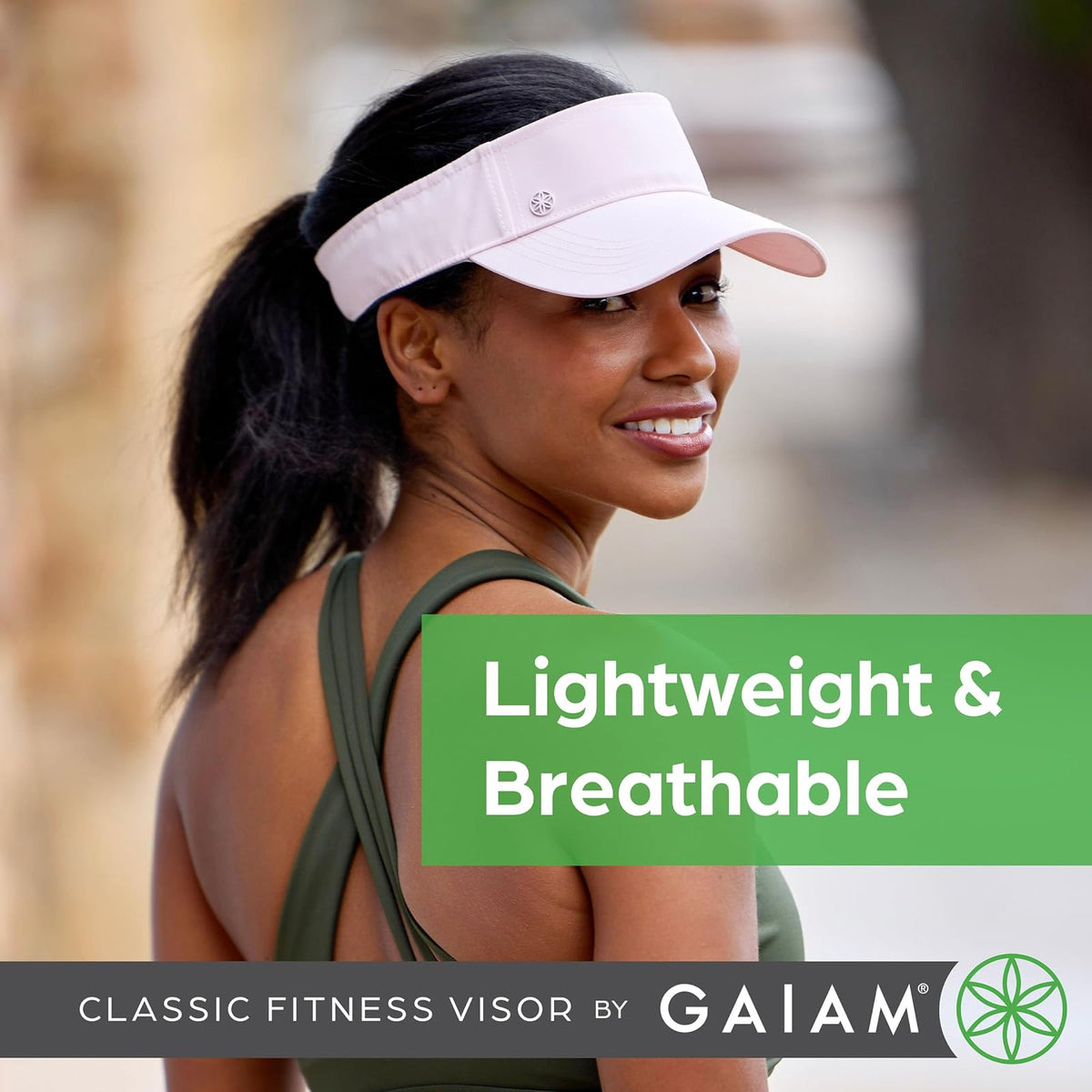 Gaiam Classic Fitness Visor de Secado rápido