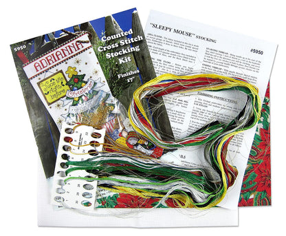 Design Works Crafts - Kit de calcetines de punto de cruz, multi, repelente de plagas v.323