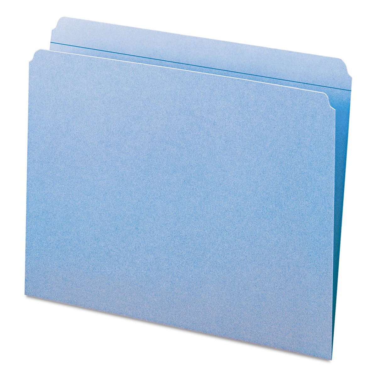 Smead Straight Cut Archivo Carpetas, reforzada Tab, tamaño carta, 100 por caja, Azul, Letter