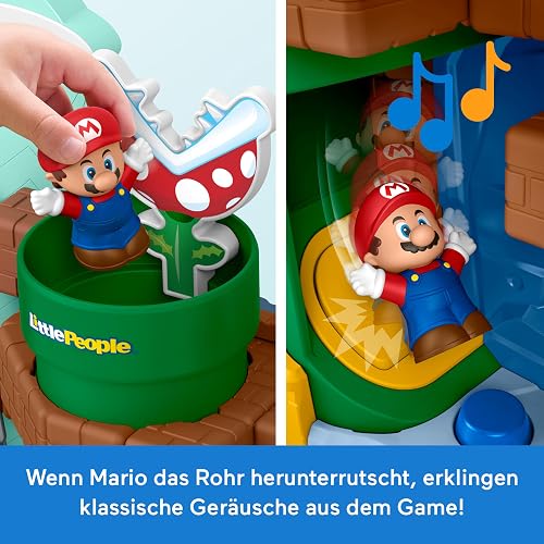 Little People Nintendo Juguete para Bebés Playset Mundo de Mario Bros 1 1/2+
