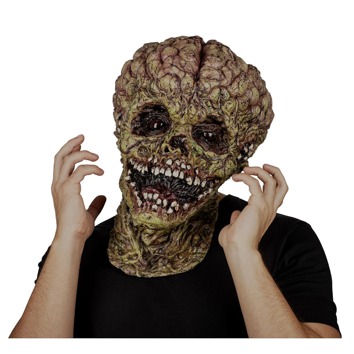Ghoulish Productions Máscara De Látex Spawn of Evil, Accesorio Látex Cosplay Engendro Maligno, Disfraz Aterrador para Halloween y Fiestas Temáticas, Cosplay Demonio, Diseño Artesanal Head Mask