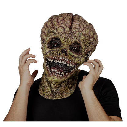 Ghoulish Productions Máscara De Látex Spawn of Evil, Accesorio Látex Cosplay Engendro Maligno, Disfraz Aterrador para Halloween y Fiestas Temáticas, Cosplay Demonio, Diseño Artesanal Head Mask