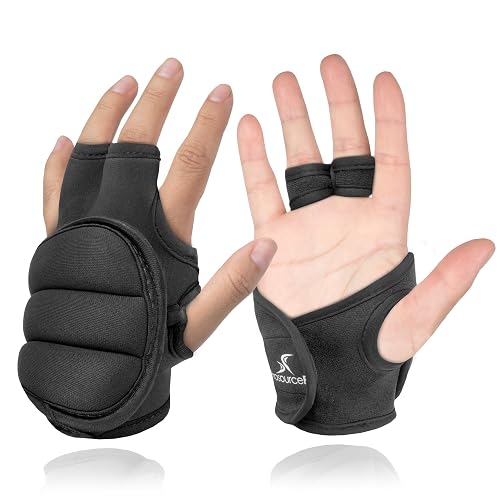 ProSource de Guantes con Pesas, par de 2 Libras Neopreno Pesas de Mano para Entrenamientos de Cardio, Kickboxing, MMA, aeróbic y Esculpir Brazos