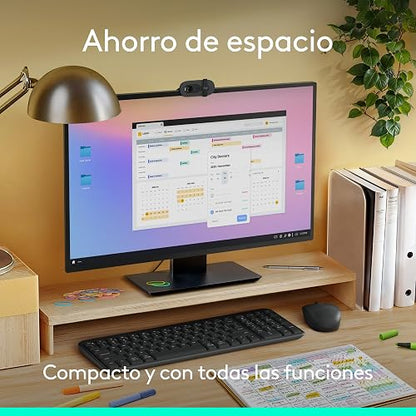 Logitech K250 Teclado Compacto Bluetooth para Windows, ChromeOS ó iOS, Batería de 12 Meses - Color Grafito