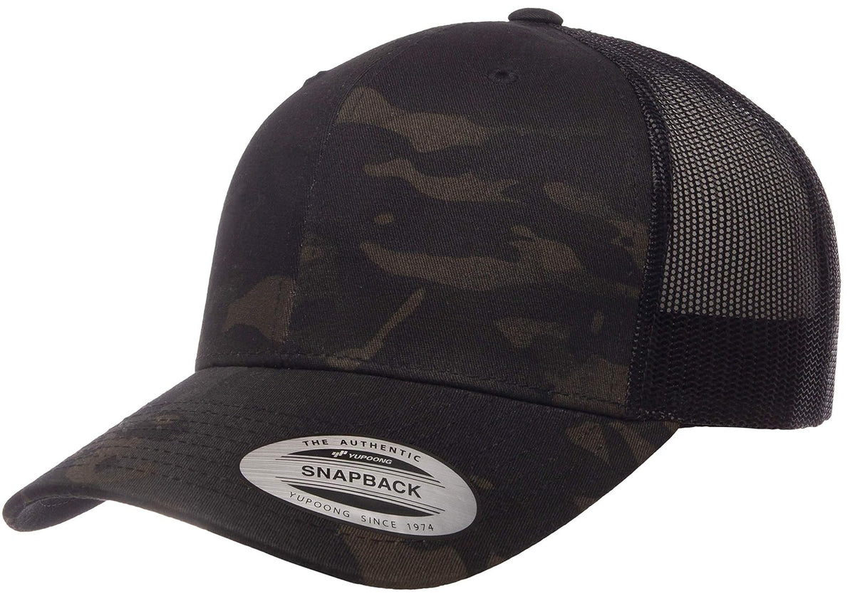 Yupoong Gorra de Camionero - Talla Única - Multicam Black