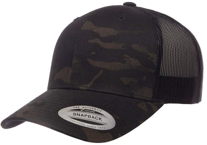 Yupoong Gorra de Camionero - Talla Única - Multicam Black