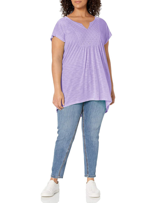 Just My Size Túnica de Ganchillo Camisa para Mujer