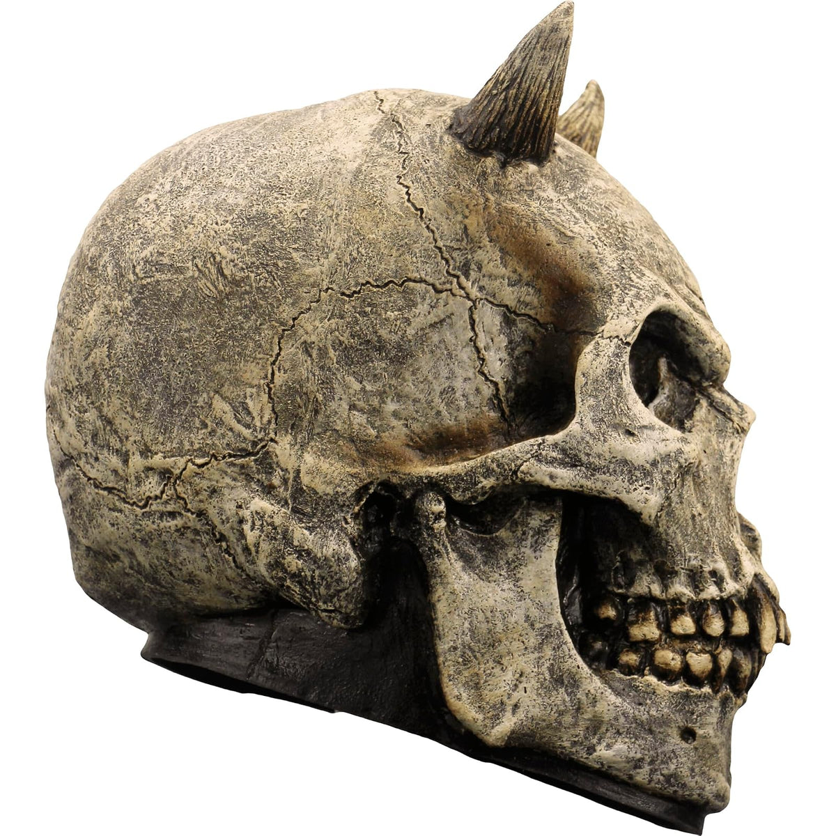 Ghoulish Productions Skull Devil Prop, Artículo Decorativo de Craneo de Diablo, Adorno para Decoración de Halloween de Cabeza de Calaca Ideal para Casa de Terror