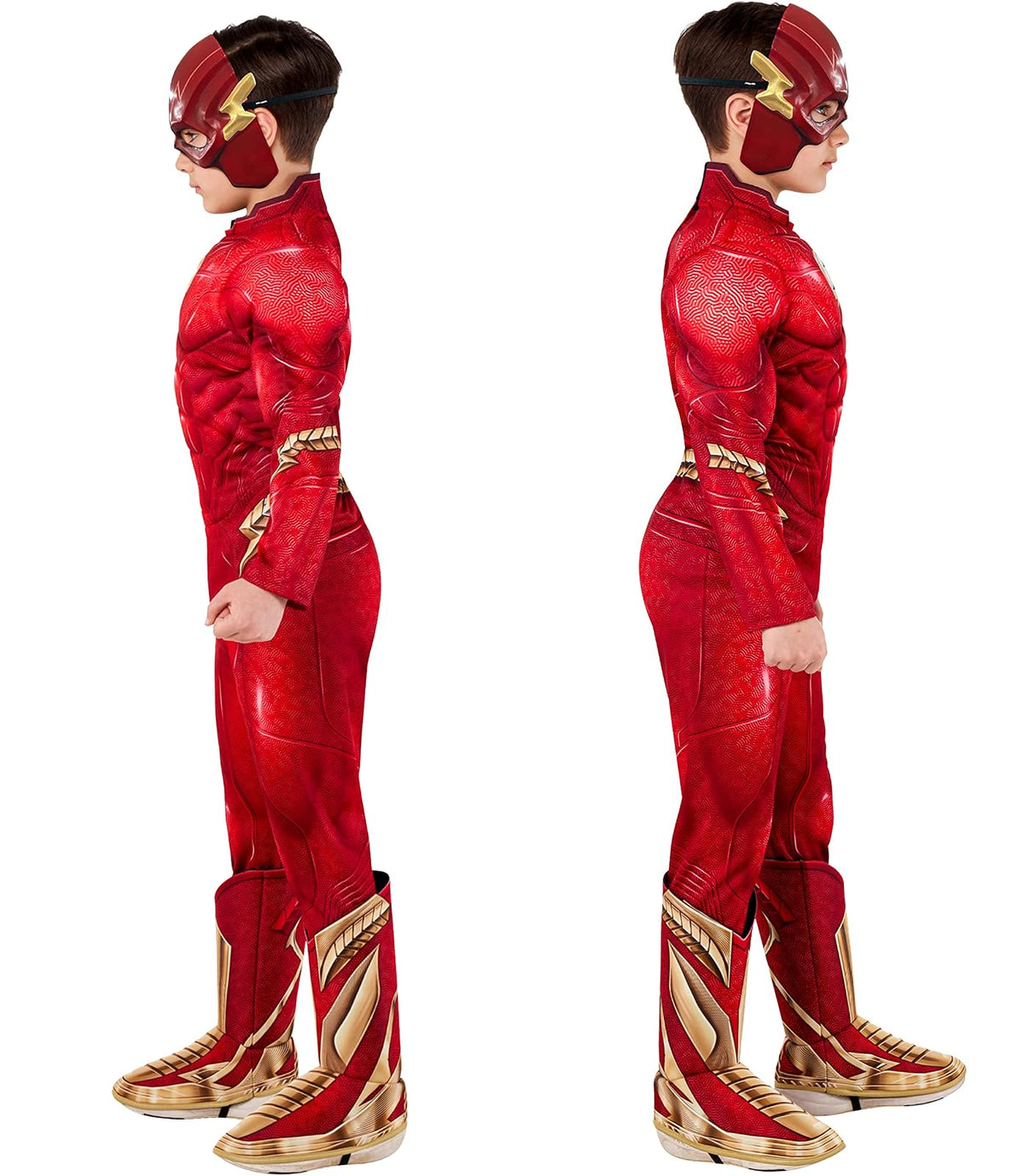 Rubies - overol y máscara para niños DC: The Flash Movie para fiestas temáticas y Halloween, como se muestra, S