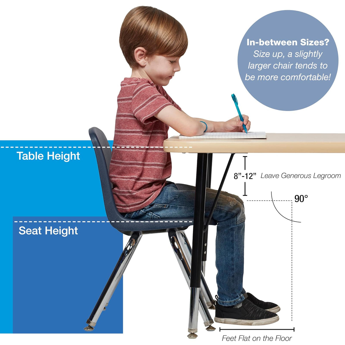 FDP 10384-BK - Silla escolar de 18 pulgadas, asiento apilable para estudiantes con patas de acero chapado en cromo y deslizadores giratorios de nylon; para aprendizaje en casa, aula u oficina, color