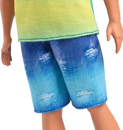 Barbie Fashionista Muñeco Ken Playera de Tirantes y Short para niñas de 3 años en adelante