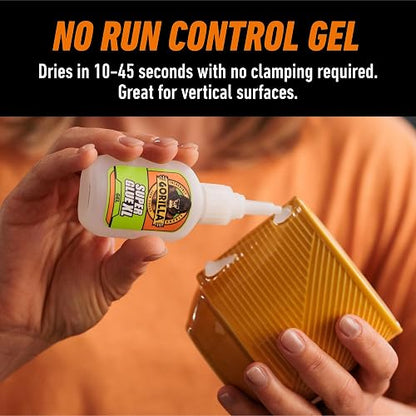 Gorilla Super Glue Gel XL, 25 gramos, transparente, (paquete de 1)