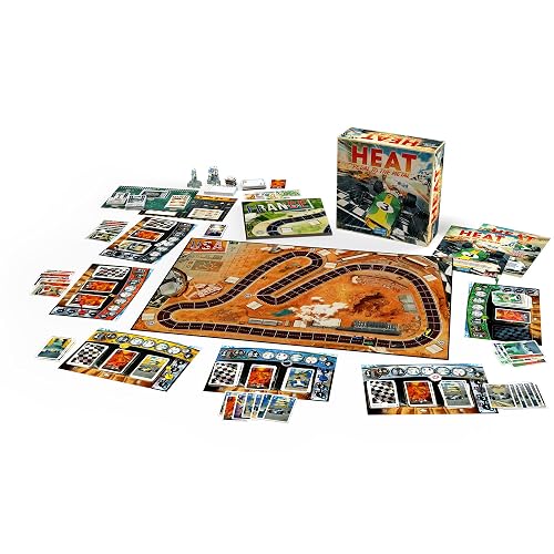 Heat Pedal to The Metal Board Game | Strategy | Grand Prix Racing Game | Fun Family Game for Kids and Adults | Ages 10+ | 1-6 Players | Average Playtime 60 Minutes | Made by Days of Wonder