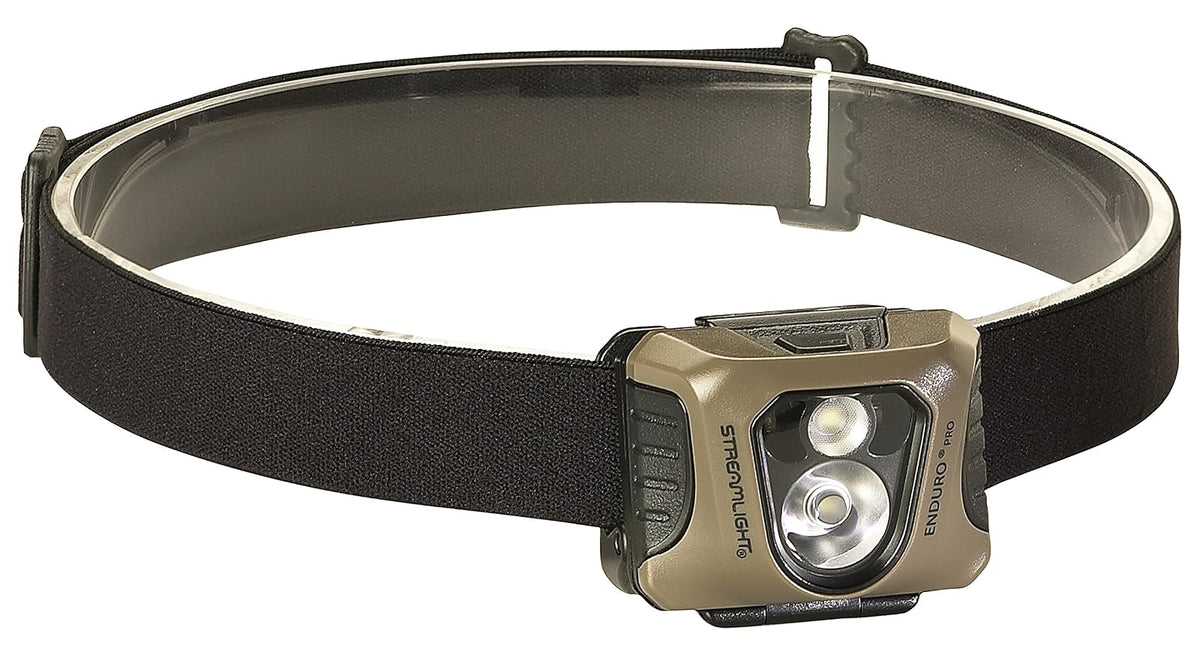 Streamlight 61425 Enduro Pro 200-Lúmenes LED Linterna Frontal con Baterias Alcalinas y Correa, Coyote