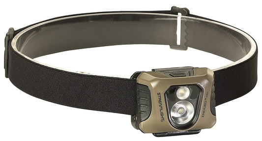 Streamlight 61425 Enduro Pro 200-Lúmenes LED Linterna Frontal con Baterias Alcalinas y Correa, Coyote