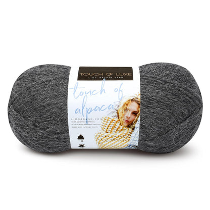 Lion Brand Yarn (1 madeja) Touch of Alpaca Hilado, carbón