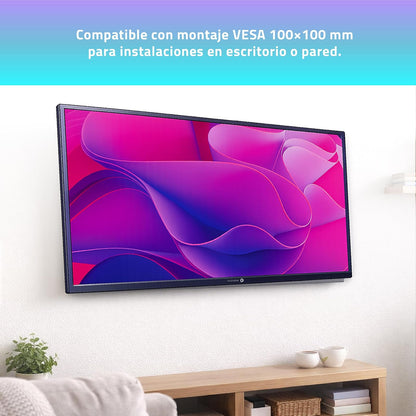Monitor Hostech 19.5" HT-600 Panel Plano LED HD 75Hz 5ms 1xVGA + 1xHDMI + Vesa 100x100mm Negro