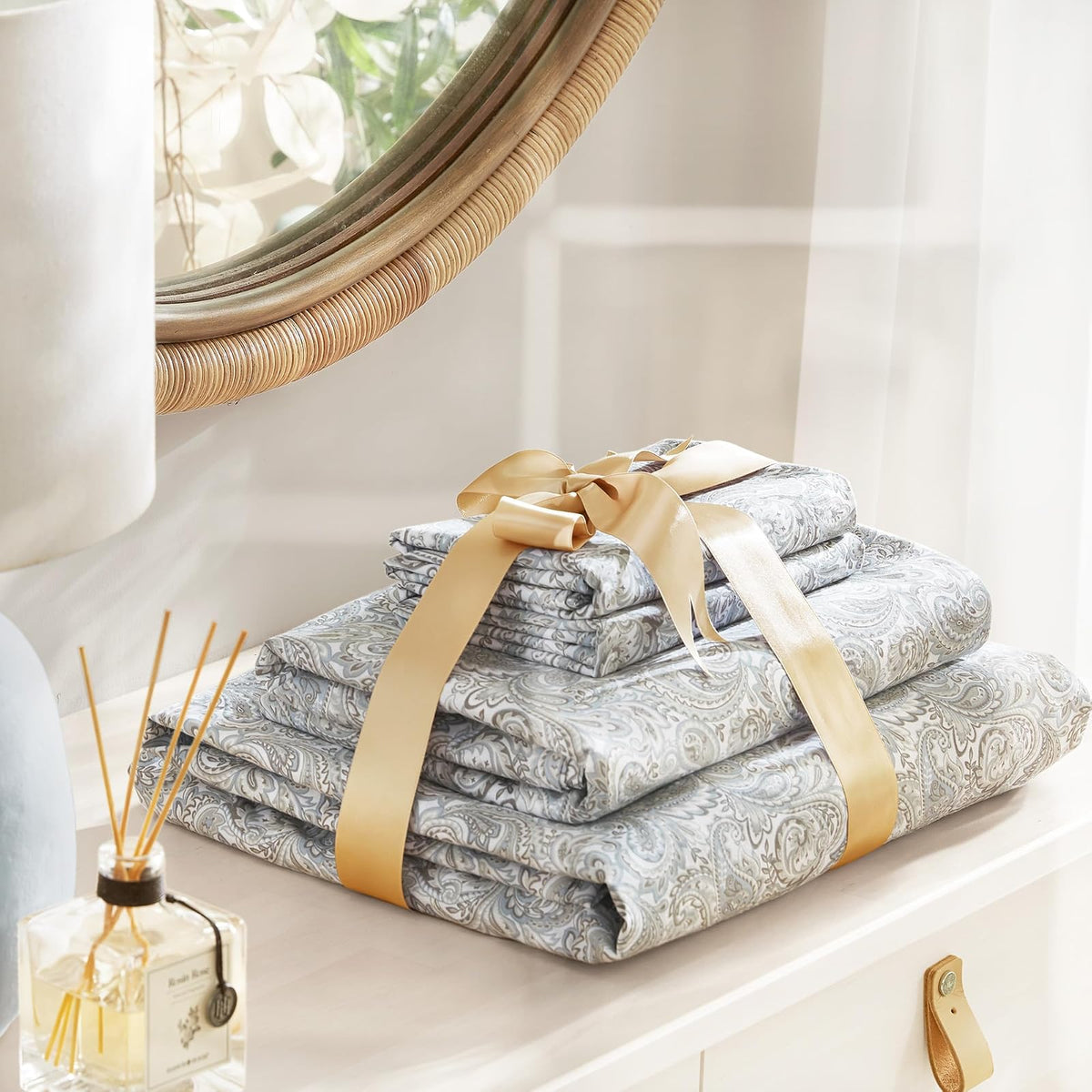 Comfort Spaces - Sábanas de algodón 100% tamaño Queen, Transpirables, naturalmente Frescas, sábanas de algodón Suave con Bolsillo elástico de 14 Pulgadas, se Adapta a colchones de hasta 16 Pulgadas,