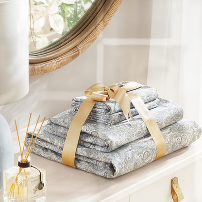 Comfort Spaces - Sábanas de algodón 100% tamaño Queen, Transpirables, naturalmente Frescas, sábanas de algodón Suave con Bolsillo elástico de 14 Pulgadas, se Adapta a colchones de hasta 16 Pulgadas,