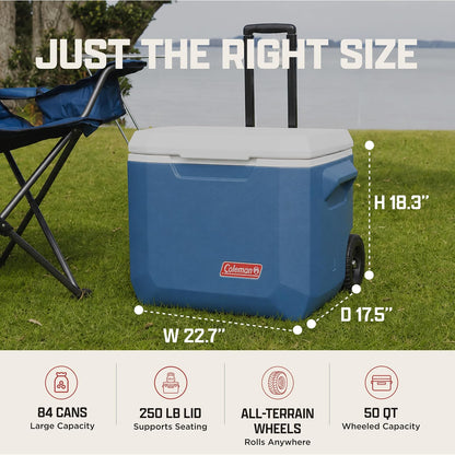 Coleman 50 Quart Xtreme 5 Wheeled Cooler