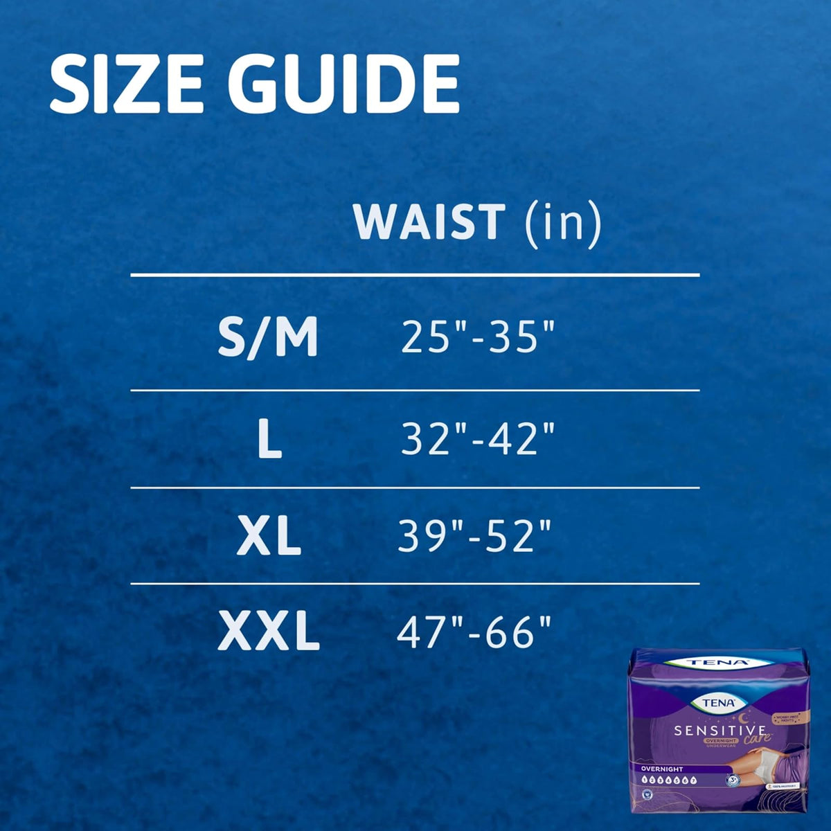 TENA Overnight Underwear, Large, 14 Count (Pack of 4)