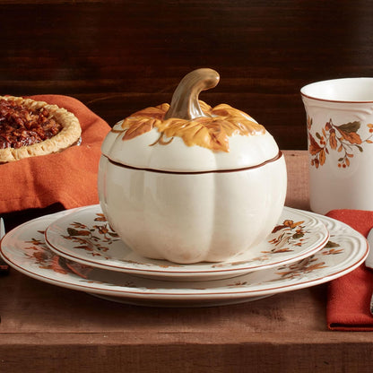 Pfaltzgraff Autumn Berry Covered Pumpkin Bowl