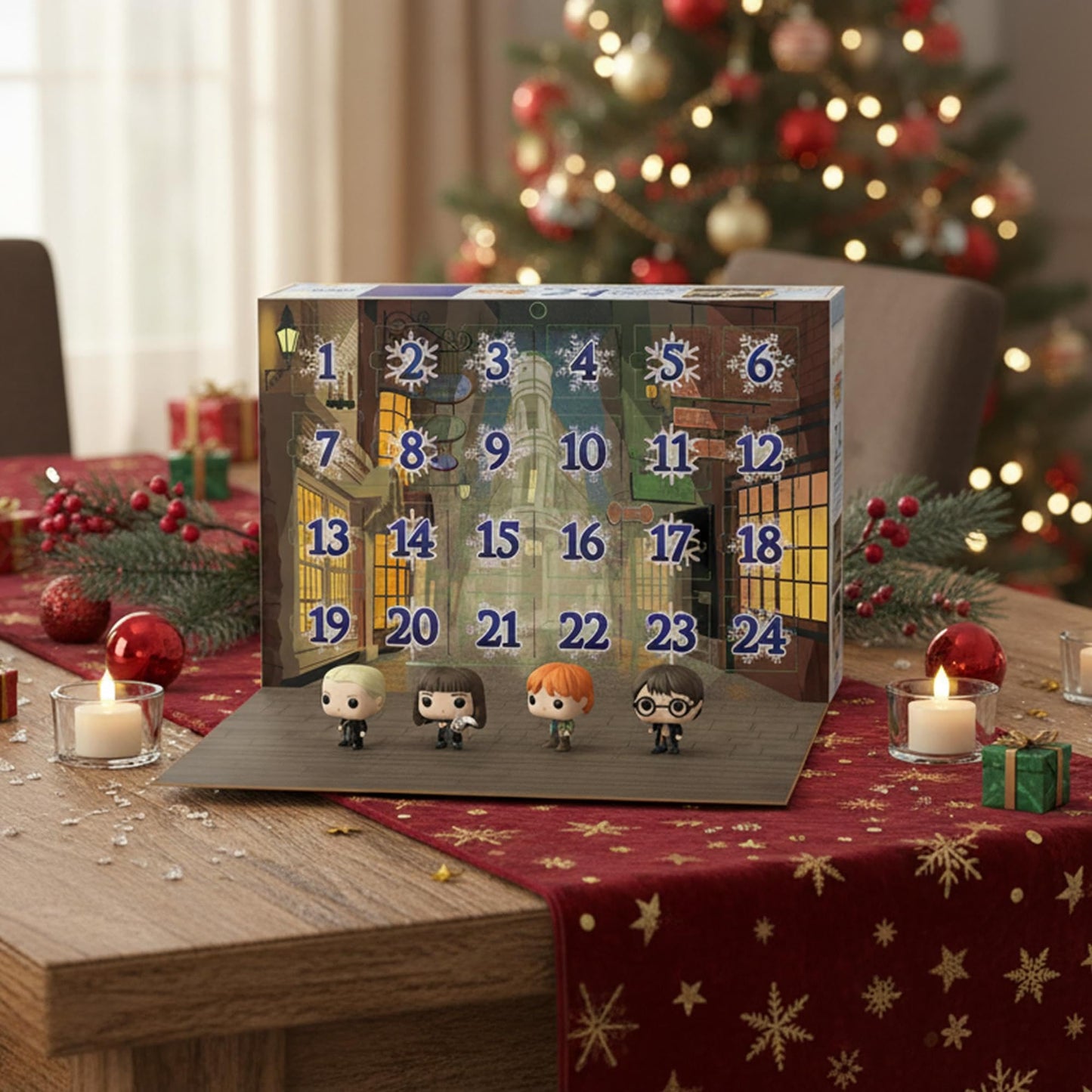 Funko Calendario de Adviento: Harry Potter - 24 Días de Sorpresas - Minifigura de Vinilo Coleccionables - Caja Misteriosa - Idea de Regalo - Navidad para Chicas y Chicos