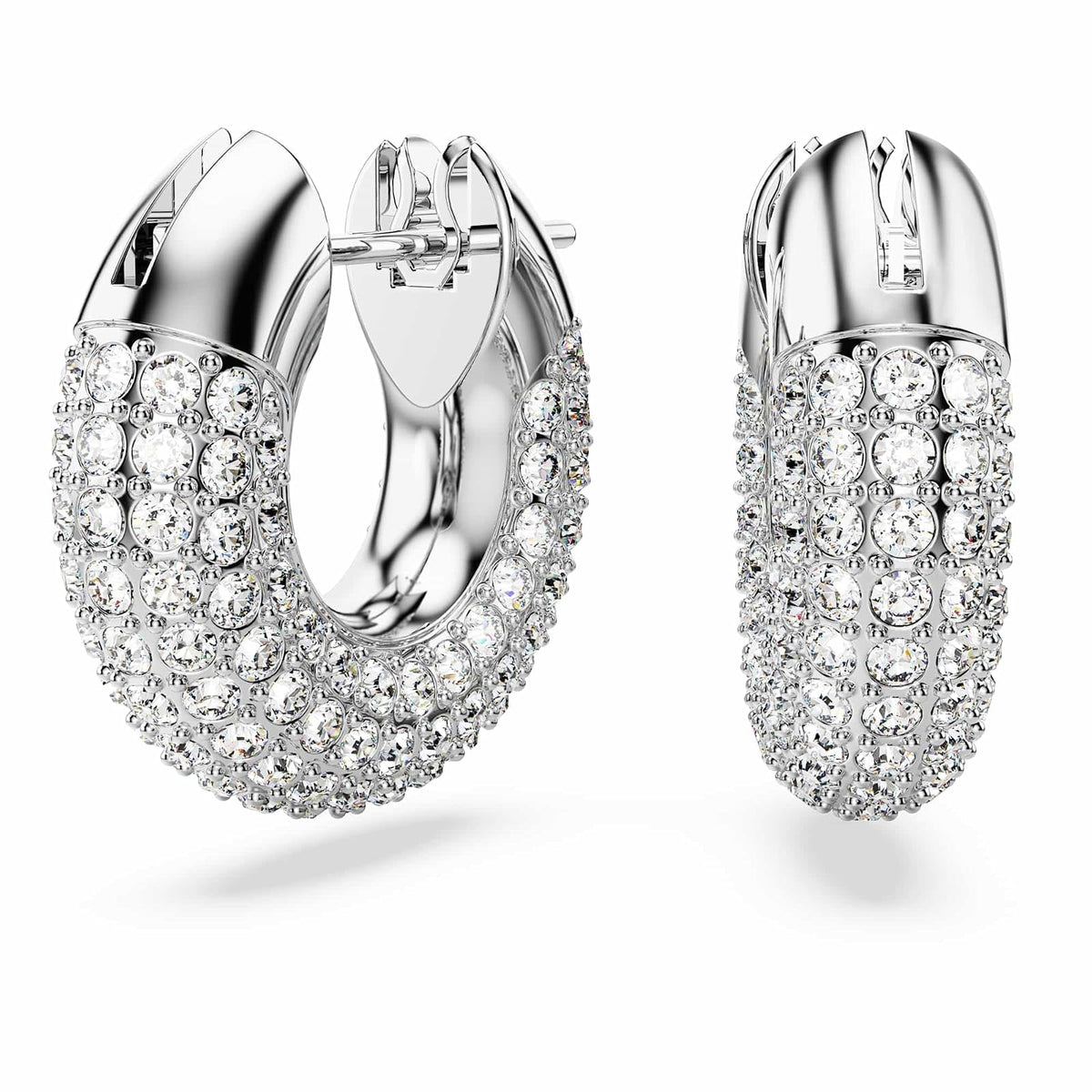 Swarovski Dextera - arete de aro con pavé de vidrio