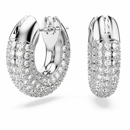Swarovski Dextera - arete de aro con pavé de vidrio