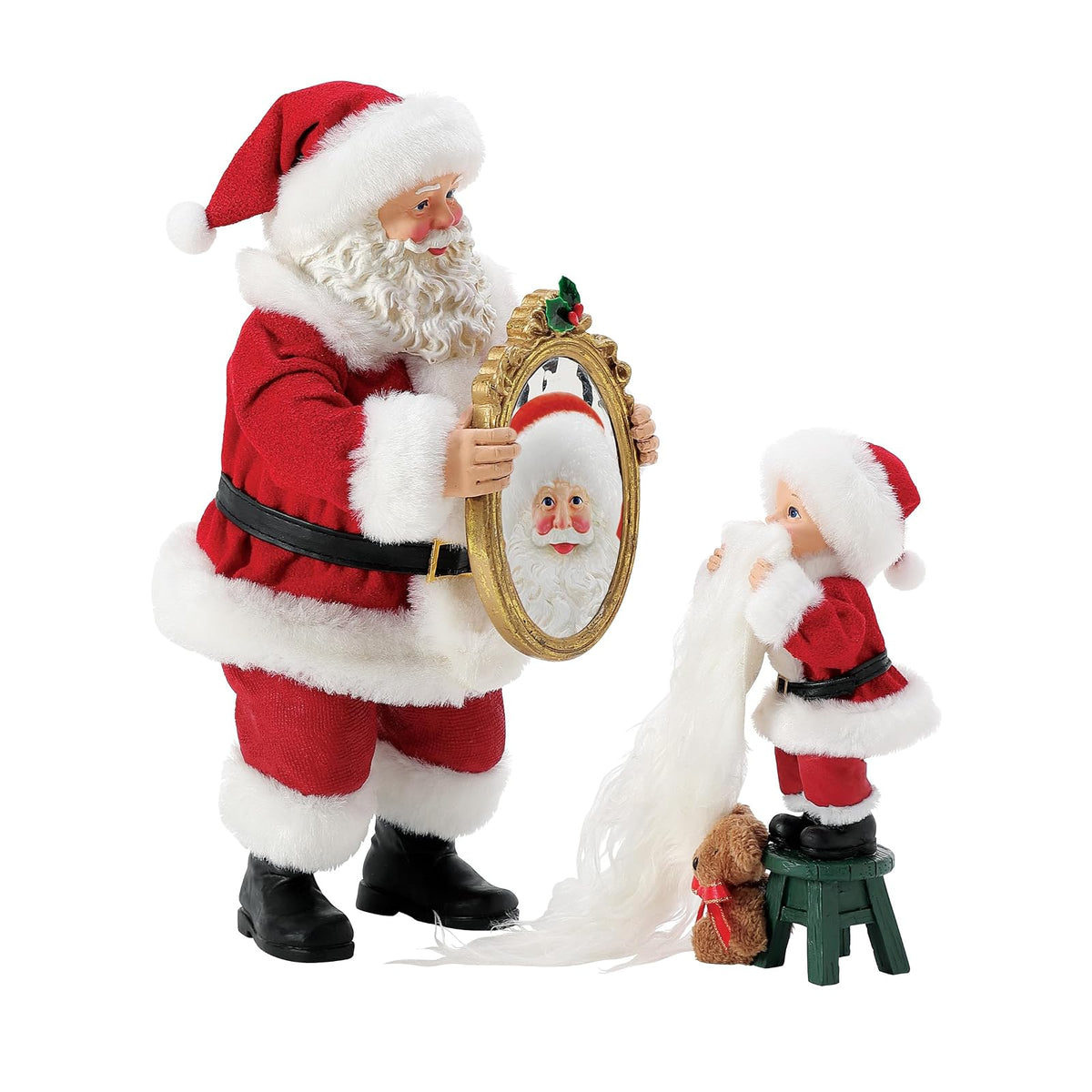 Department 56 Possible Dreams Christmas Traditions - Juego de Cifras de Papá Noel Seeing is Believing, 10.5 Pulgadas, Multicolor