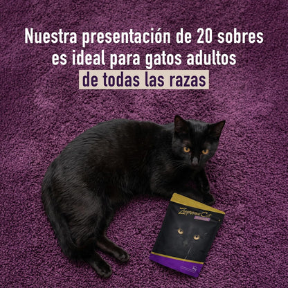 Zoopreme Cat CAMPI, Alimento Húmedo para Gato Adulto, Comida Prémium con 8% de Proteína, Sabor a Pollo, Caja con 20 Sobres