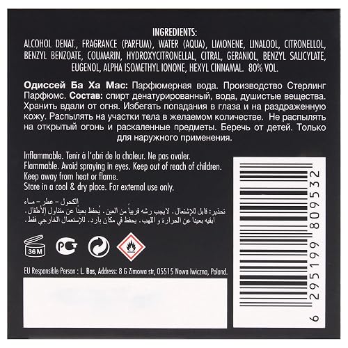 Armaf Odyssey Ba Ha Mas Tropical Collection – Fruity, Aquatic, Woody – Eau de Parfum Spray Long-Lasting Fragrance for Unisex, 3.4 Ounce / 100 ml